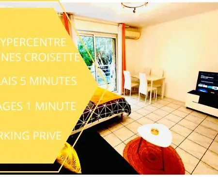 Perle Rare Croisette A Cote De L Carlton Centre Croisette 1mn 5mn Du Palais 4p *